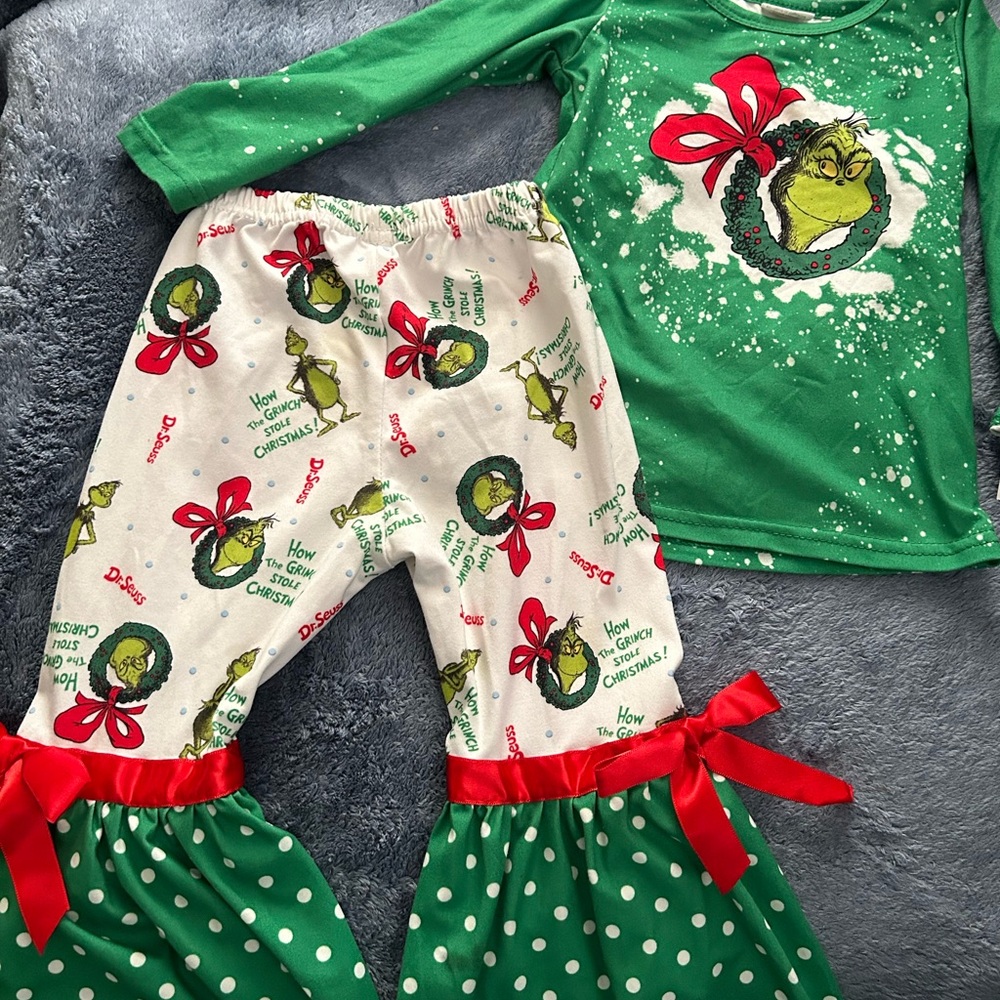 Grinch Girl set Christmas